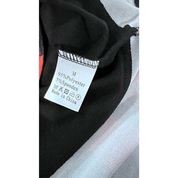 MERRY EVERYTHING HAPPY ALWAYS CHRISTMAS SWEATSHIRT BLACK BUFFALO PLAID SZ M - Picture 5 of 7